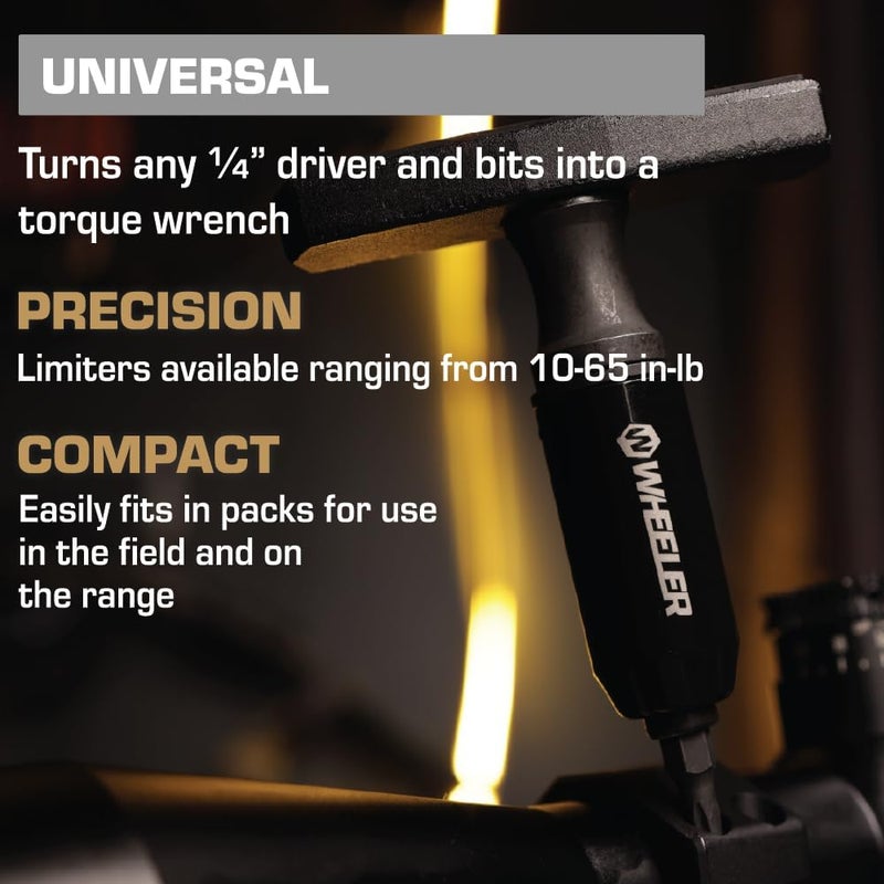 Wheeler Fat Stix Individual Limiter 10-65 Inch-Pounds with Preset Torque, Accurately Tightens, Reversible, Compatible with Fat Stix T-Handle Driver, for Gunsmithing, Reloading, and Torque Adjustment - Image 4